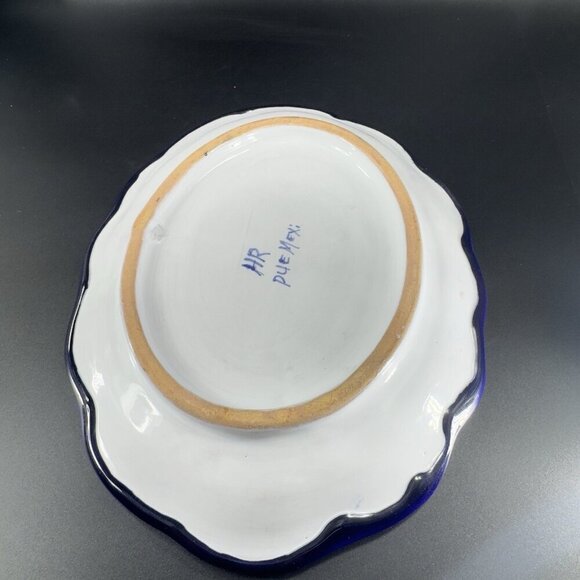 Hand Made Talavera Pottery Mexican Ceramic Hand Painted Tray Oval Dish HR Puebla - Picture 9 of 13